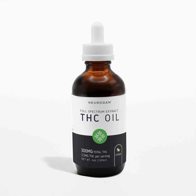 Neurogan Delta 9 THC Tincture – 300 mg Hemp Extract – 4 fl oz – Fast-Acting Sublingual Relief