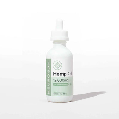 Neurogan Full Spectrum CBD Tincture – 12000 mg Hemp Extract – 2 fl oz – Sublingual High-Potency Relief