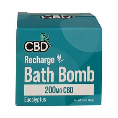 CBD FX Bath Bomb – 200mg CBD – 5 oz – 1 Count – Choose Your Scent: Eucalyptus, Lavender, Mango, or Lemongrass