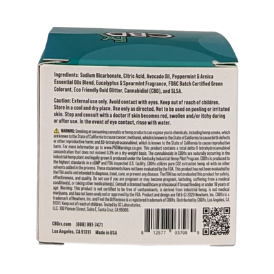 CBD FX Bath Bomb – 200mg CBD – 5 oz – 1 Count – Choose Your Scent: Eucalyptus, Lavender, Mango, or Lemongrass