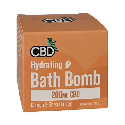 CBD FX Bath Bomb – 200mg CBD – 5 oz – 1 Count – Choose Your Scent: Eucalyptus, Lavender, Mango, or Lemongrass