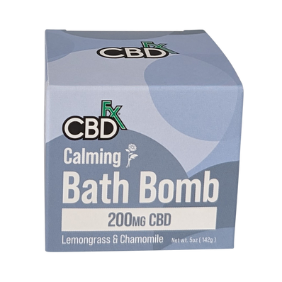 CBD FX Bath Bomb – 200mg CBD – 5 oz – 1 Count – Choose Your Scent: Eucalyptus, Lavender, Mango, or Lemongrass