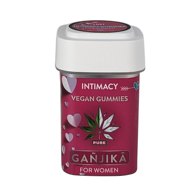 Ganjika Intimacy Gummies for Women – Lust Formula – 25 Count – Herbal Libido Support – Vegan, 3.5g Each