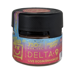 Happy Time Squared Delta 9 Gummies – Indica – Pineapple Punch – 750 mg Total – Relaxation + Sleep Support