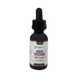 Hemp Joi Broad Spectrum CBD Tincture – 3000 mg Hemp Extract – 1 fl oz (30 mL) – THC-Free Sublingual Relief