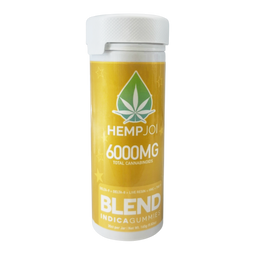 Hemp Joi 6000mg Super Blend Gummies – 30 Count Jar – Delta 8, Delta 9, HHC, THC-P & Live Resin – Indica Edibles – 5.8 oz