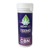 Hemp Joi CBD + CBN + Melatonin Gummies – 1500mg Total Cannabinoids – Indica Sleep Edibles – 30 Count Jar – 5.8 oz