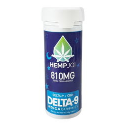 Delta 9 + CBD Infused Gummies – 810mg Total Cannabinoids – 30 Count Jar – Indica or Sativa – Choose Your Strain & Flavor – 5.8 oz