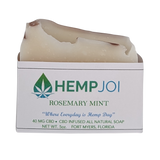 Hemp Joi CBD Rough Cut Soap – 40mg CBD – 5 oz – All-Natural CBD-Infused Bar – Choose Your Scent: Lavender Litsea or Rosemary Mint