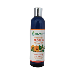 Hemp Joi Sore Muscle Massage Oil – 500 mg CBD – Calendula & Neroli – 100% Natural Oils for Muscle & Joint Relief