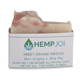 Hemp Joi CBD Rough Cut Soap – 40mg CBD – 5 oz – All-Natural CBD-Infused Bar – Choose Your Scent: Lavender Litsea or Rosemary Mint