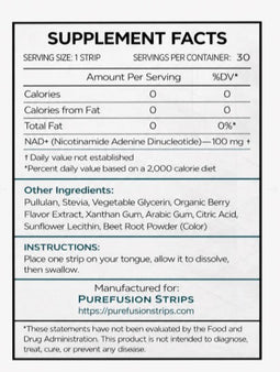 NAD+ Peptide Strips