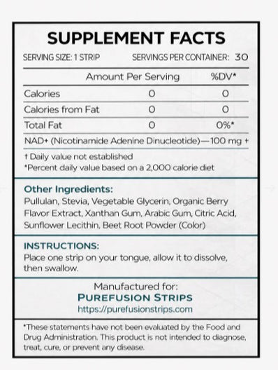 NAD+ Peptide Strips