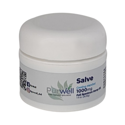 Purwell Full Spectrum Hemp Salve – 1000 mg CBD – Cooling Menthol Topical Lotion – 1 fl oz