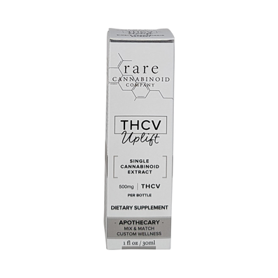 Rare Cannabinoid Company – THCV Uplift Tincture – 500 mg THCV per Bottle – 1 fl oz (30 mL) – Single Cannabinoid Extract