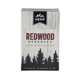 Redwood Reserves Pure Hemp Cigarettes – 100% Hemp Flower – Smooth, Slow Burn – Tobacco-Free & Nicotine-Free