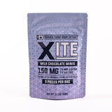 Xite Milk Chocolate Minis – 30mg Delta 9 + CBD Edibles – 5 Count Bag – Hemp-Derived THC Treats