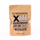 Xite Butter Cream Caramel – 30mg Delta 9 + CBD Edibles – 5 Count Bag – Hemp-Derived THC Caramels